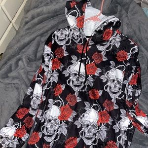 Skull and Rose hoodie